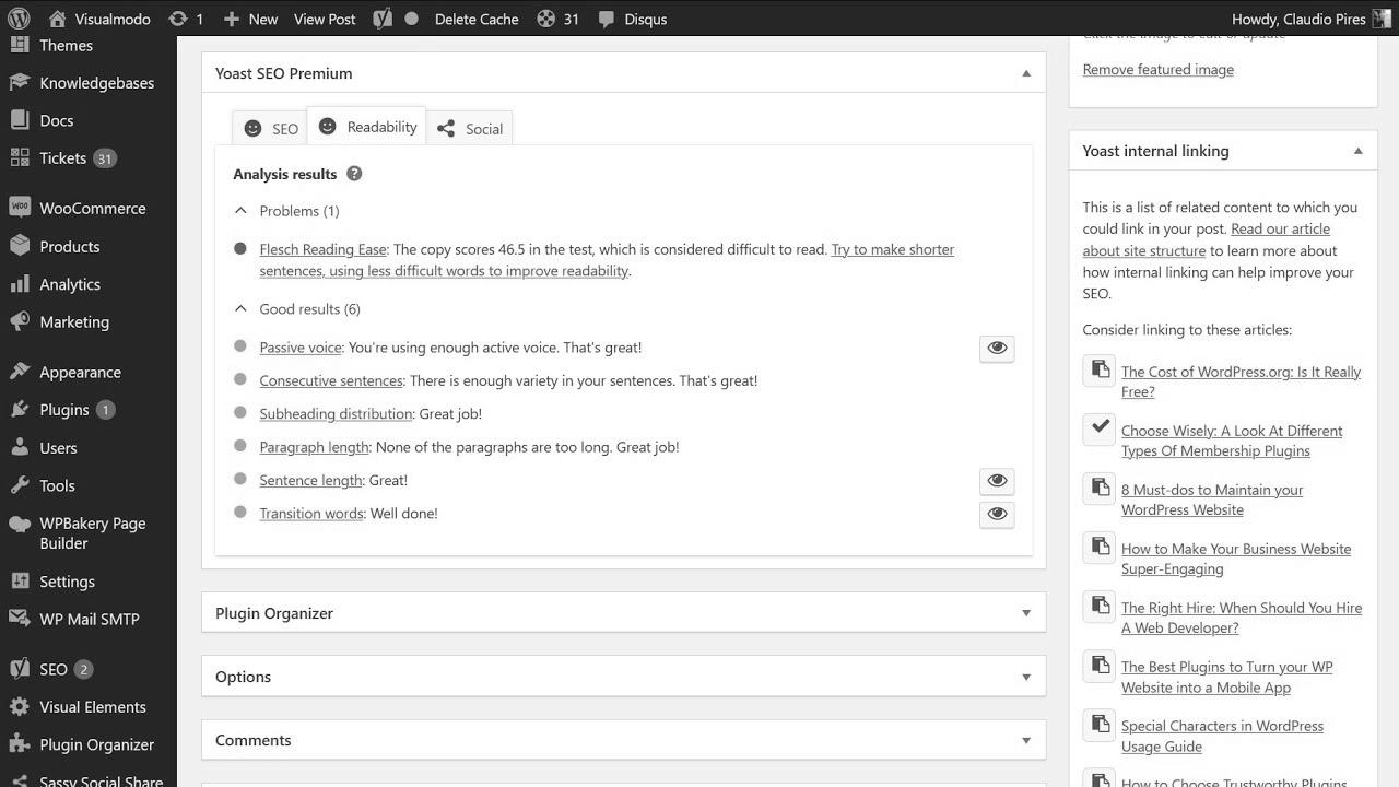 How To Use Readability Analysis In Yoast search engine optimisation WordPress Plugin?