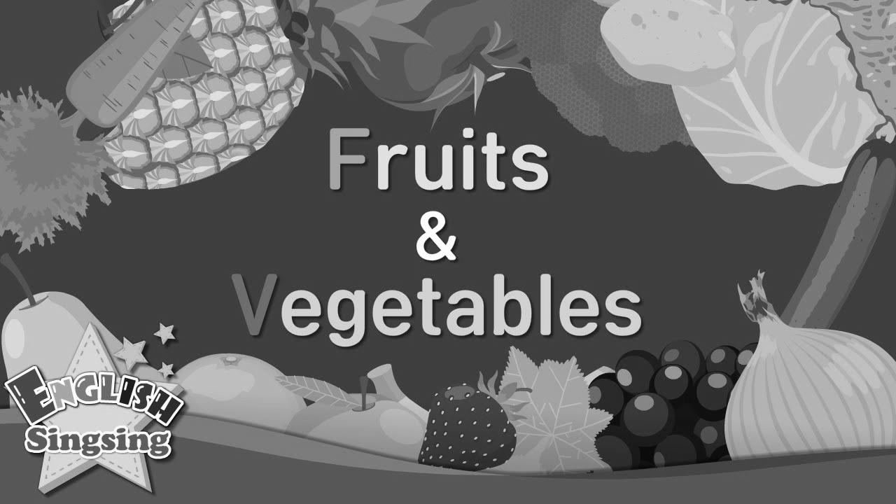 Children vocabulary -[Old] Fruits & Vegetables – Be taught English for youths – English educational video