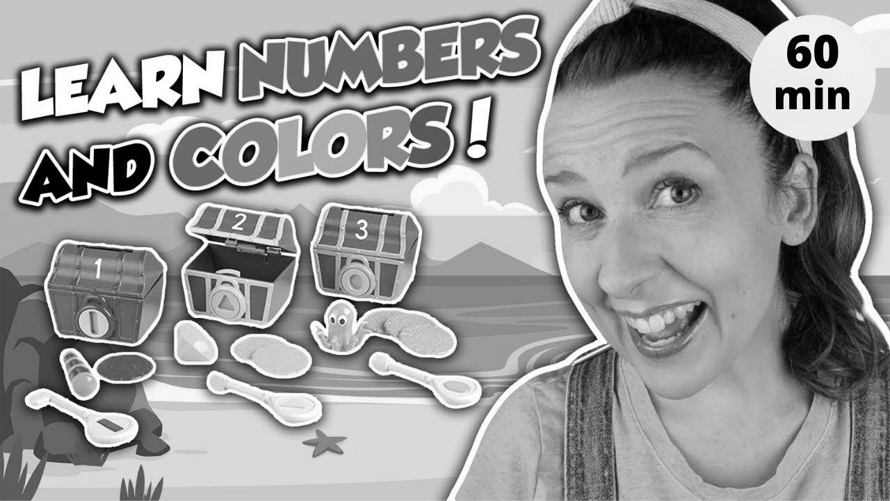 Study Numbers, Colours, Counting and Shapes with Ms Rachel |  Learning Movies for Toddlers in English