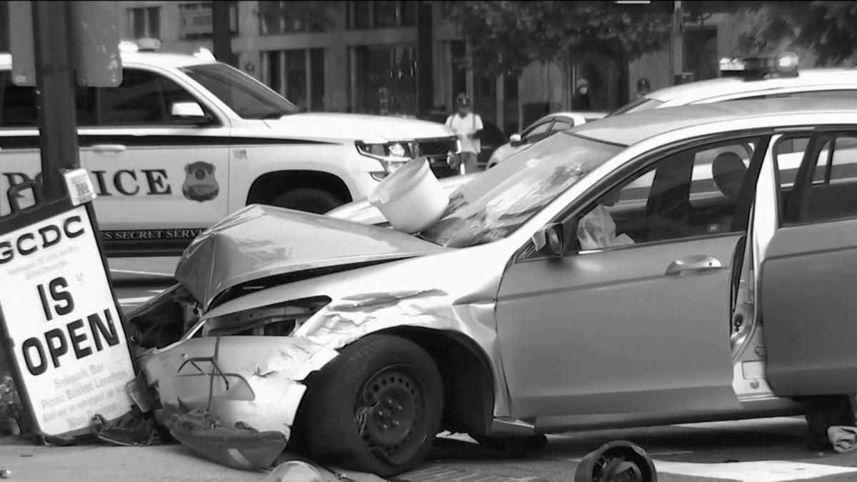 Juveniles Crash Stolen Automobile Near White House: Officers – NBC4 Washington