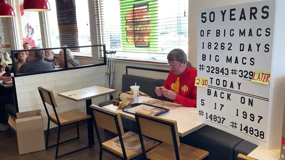 Wisconsin man celebrates 50 years of eating Huge Macs each day