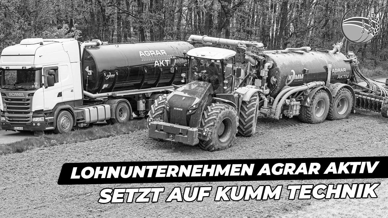 Agrar Aktiv contractors rely on liquid manure expertise from KUMM Technik |  Claas Xerion 4000