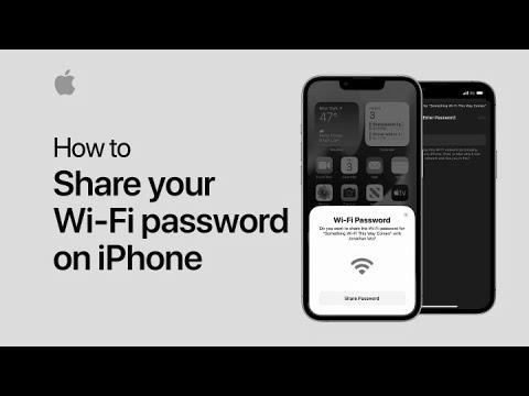 The right way to share your Wi-Fi password |  Apple help